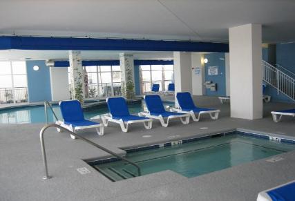 Ocean Front Pool Amenities at Ocean Blue Myrtle Beach