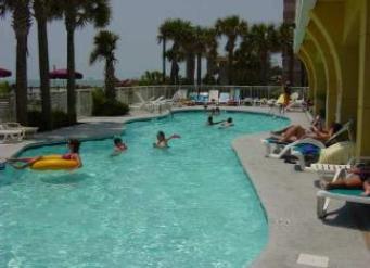 Outdoor Ocean Front pool at Camelot by The Sea