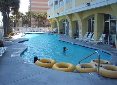 The Ocean Front Water Park at Camelot by The Sea 60 ft. outdoor pool