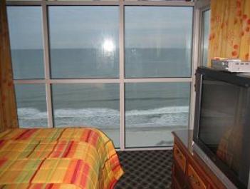 Ocean Front Master Bedroom At Dunes Village Myrtle Beach